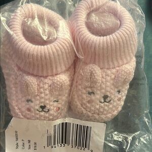 Pink Baby Bunny Booties